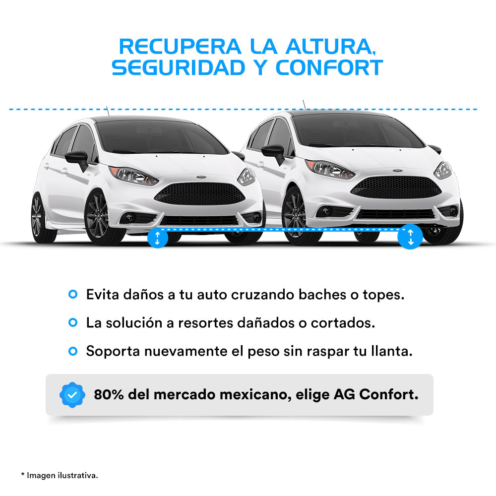 Resortes y Amortiguadores AG Chrysler Shadow 1989-1995 Delanteros y Traseros