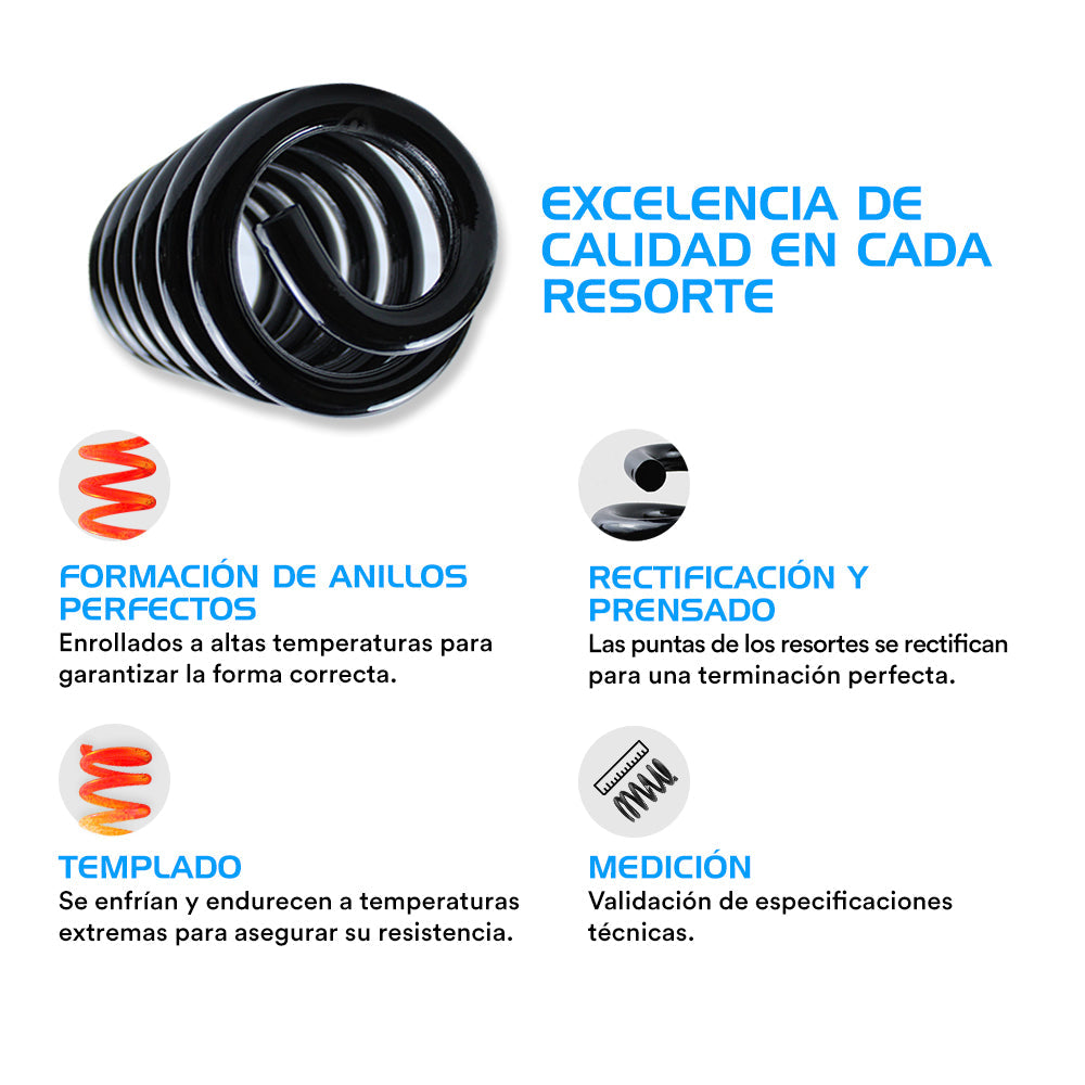 Resortes y Amortiguadores AG Chrysler Shadow 1989-1995 Delanteros y Traseros