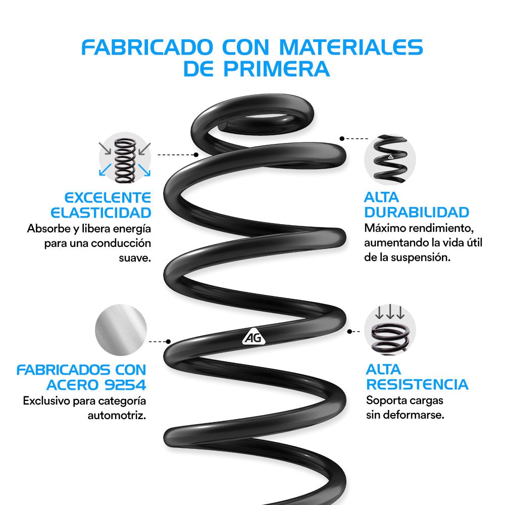 Resortes y Amortiguadores AG Chrysler Shadow 1989-1995 Delanteros y Traseros