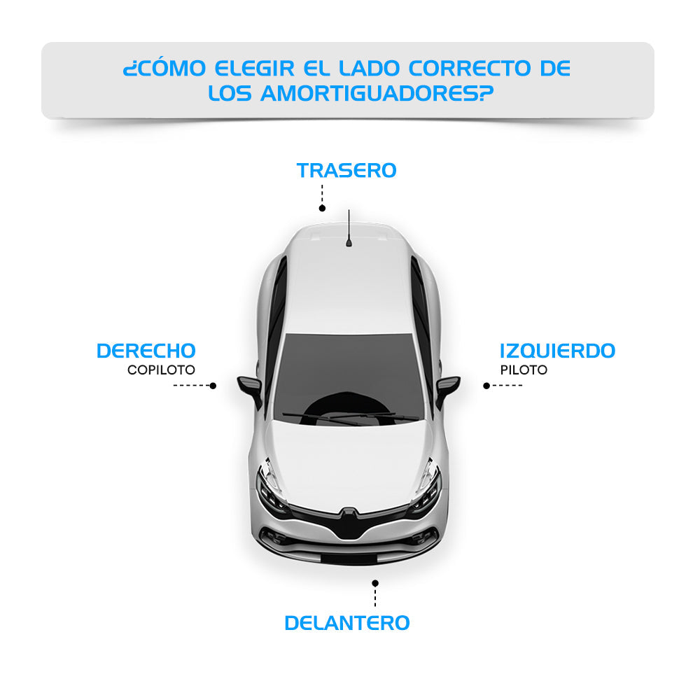 2 Amortiguadores AG Para Mack LR 2019 al 2024 Delanteros
