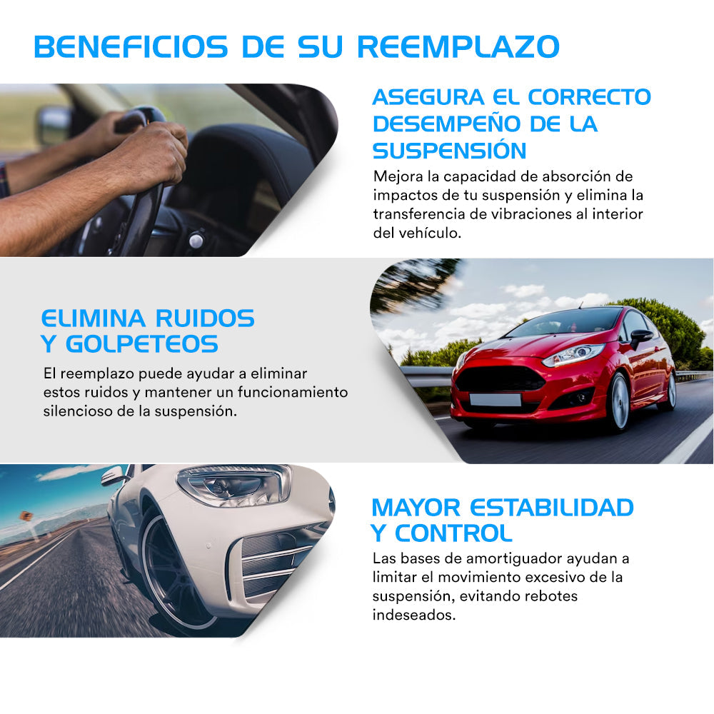 Bases de Amortiguador AG Jeep Grand Cherokee WK (Con balero) 2022- Traseras