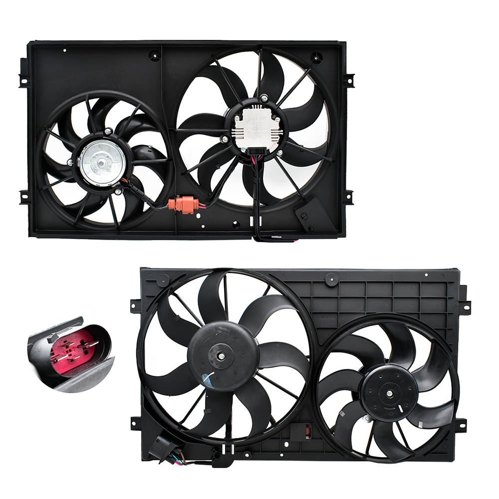 Motoventilador Jetta Gli 11-17 Clasico Gli 09-13 Bora Gli 09-16 Beetle 09-16 Tiguan 09-16 Golf Gti 09-13 Motores 2.0 Turbo 4pines